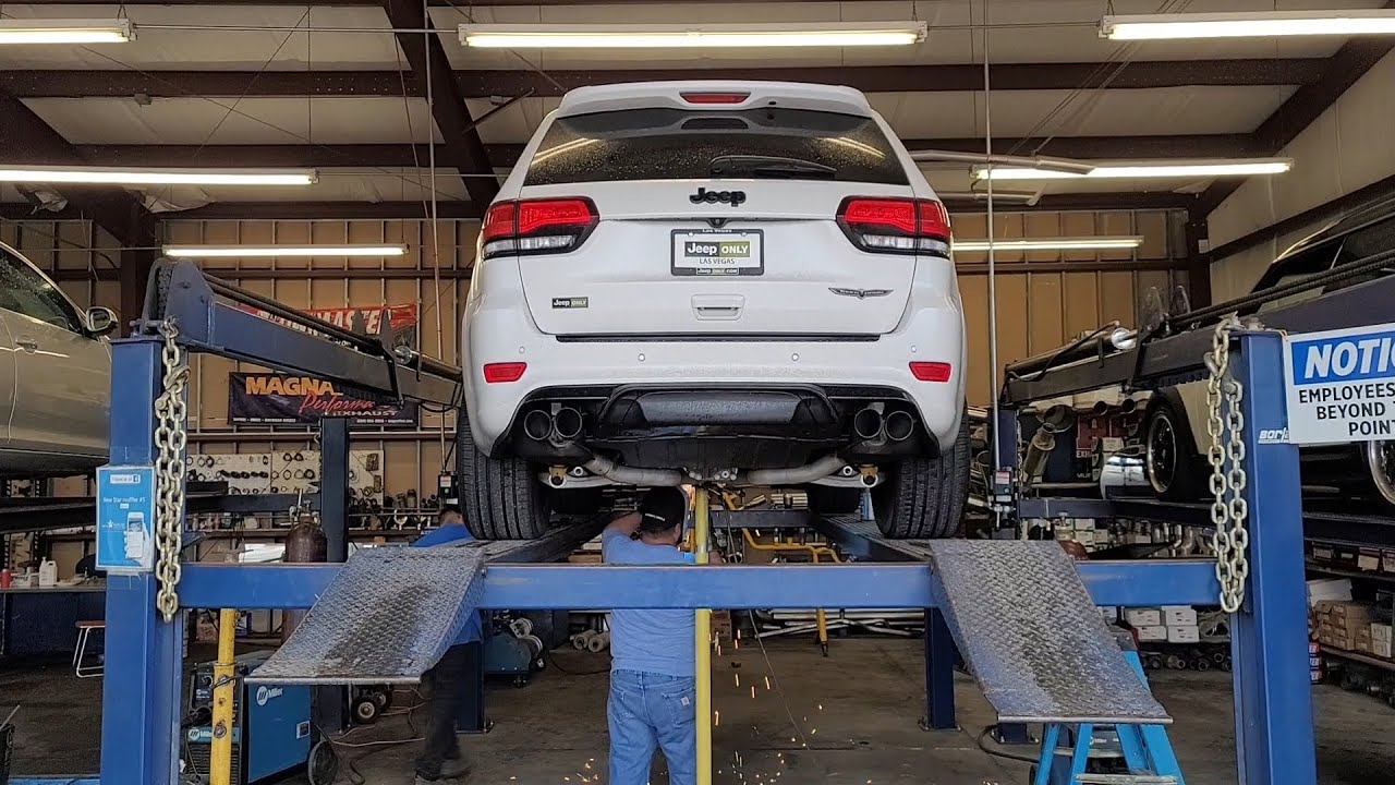 Best Sounding Jeep Trackhawk/ Muffler And Resonator Delete 😱 YouTube