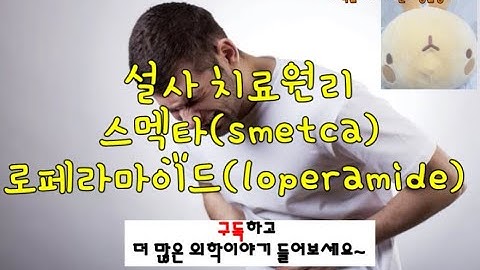 급성 설사(diarrhea)의 치료: 스멕타(smecta), 로페라마이드(loperamide)