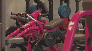 Gyms with pink equipment specifically geared for 'Philly Girls', 'Jersey Girls'