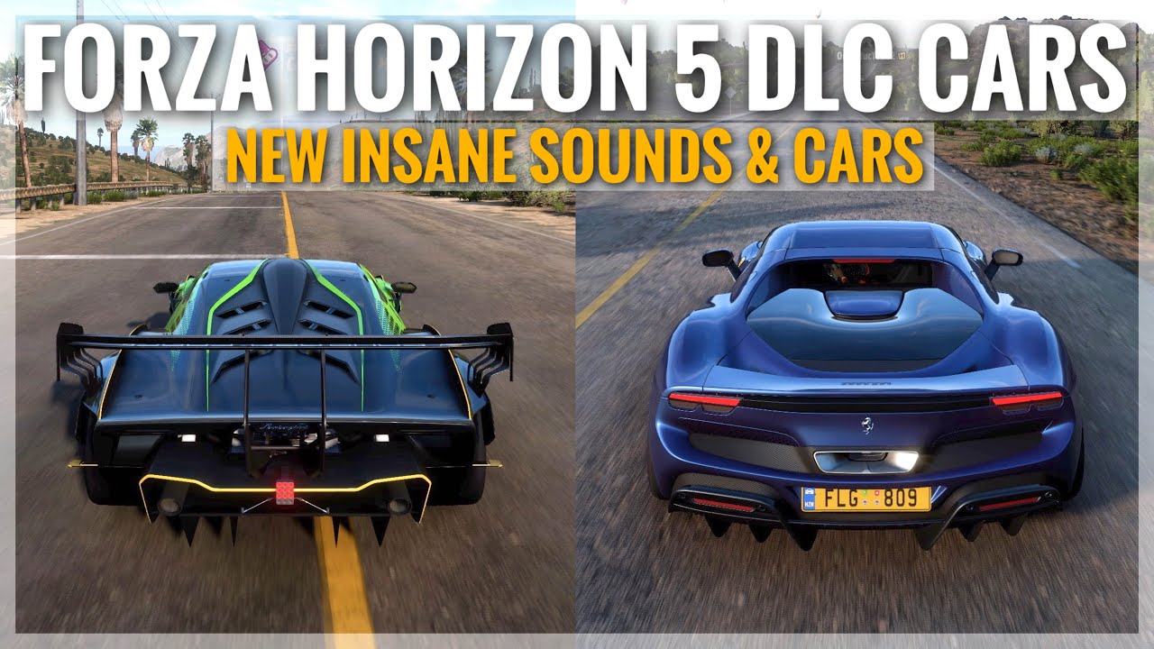 Forza Horizon 5 New Insane Car Sound Files | SCV12, 296 GTB, Huracan Super Trofeo Evo & More
