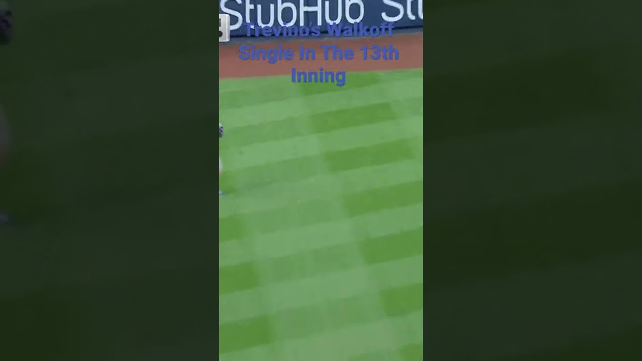 Trevino’s Walkoff Single In The 13th Inning