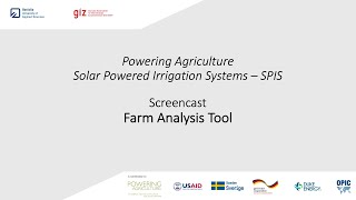 Screencast INVEST Farm Analysis Tool
