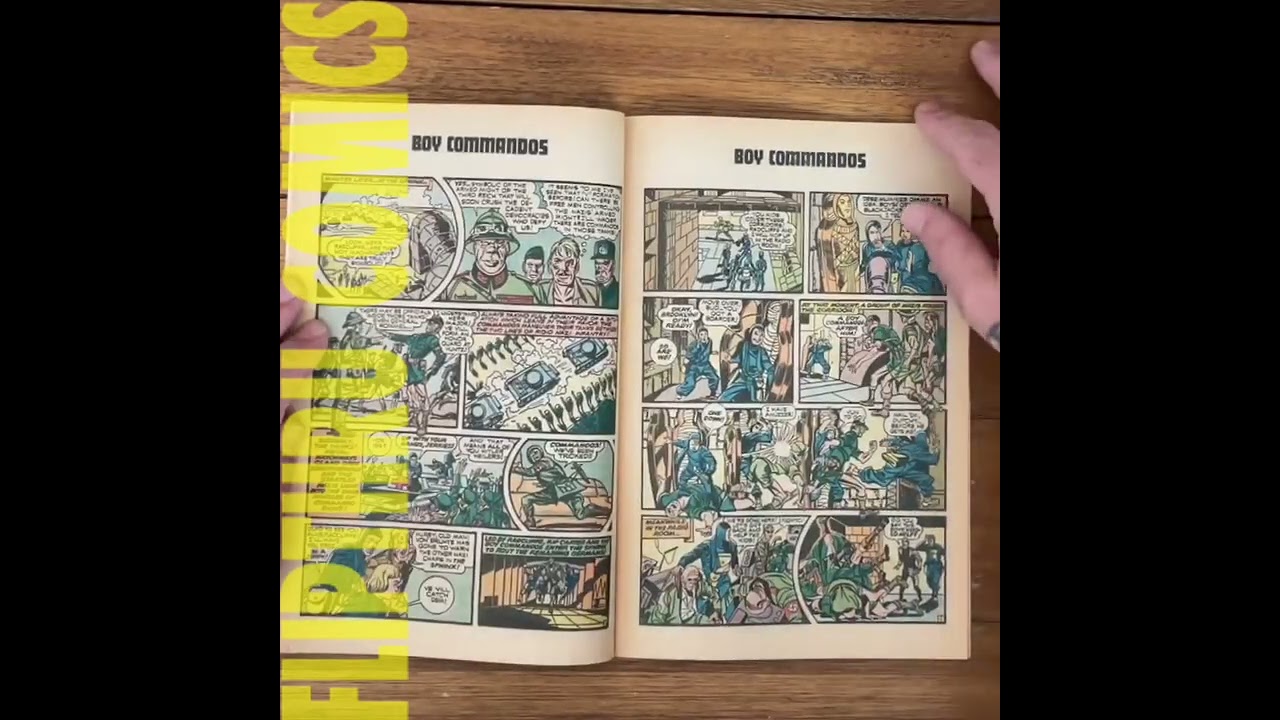 BOY COMMANDOS 1. Kirby and Simon send the kids to fight Nazis