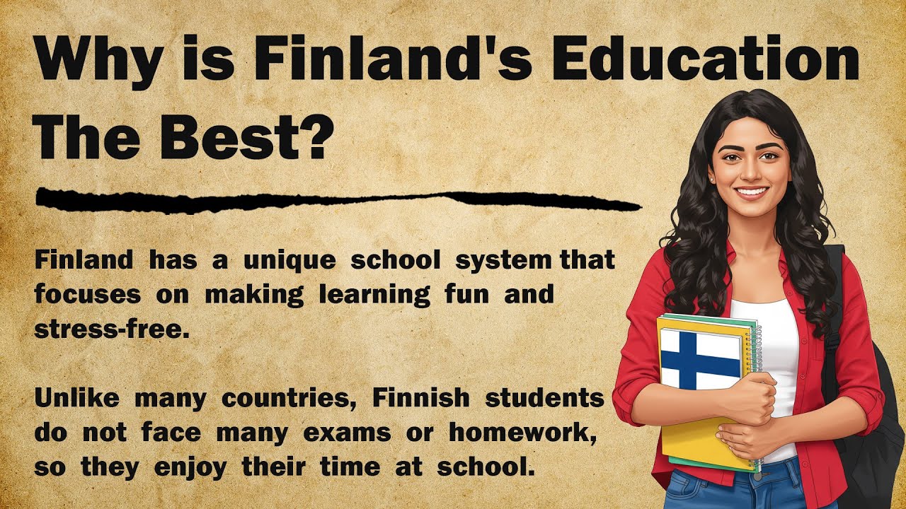 Why is Finland's Education the Best? || English Learning Story 📚🎧