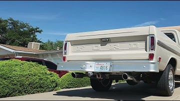 1969 Ford F-100 cold start and revs