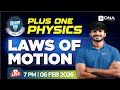 Laws of Motion Made Simple 🔥 | Plus One Physics LIVE Class | Don’t Miss This  DNA Learning