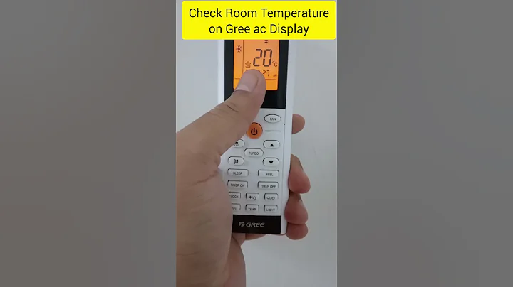 How to Check Room Temperature on Gree AC Display #shorts #dcinverter #shortvideo