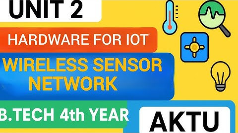 Wireless Sensor Networks in IoT | AKTU B.Tech 4th Year Unit 2 | IoT Hardware Explained in Simple Way