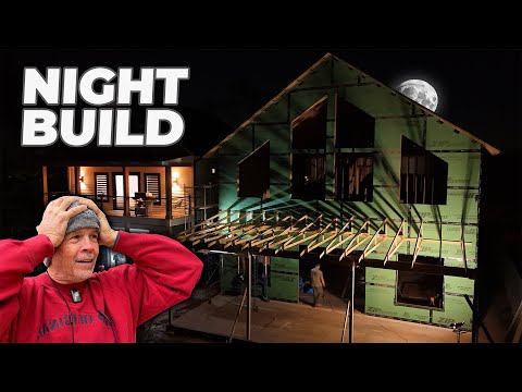 We Had to Build our Back Porch in the DARK - DIY Dream House Ep. 35