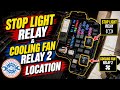 Mazda CX-5 2015 Petrol 1998cc Stop Light Relay &amp; Cooling Fan Relay 2 Location 
