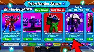 🔥FINALLY!!👀 NEW MARKETPLACE UPDATE!! Opening a FREE MARKETPLACE SHOP in Toilet Tower Defense