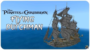 Minecraft Tutorial: How to Make an Pirate Ship (Flying Dutchman) Minecraft Pirate Ship Tutorial
