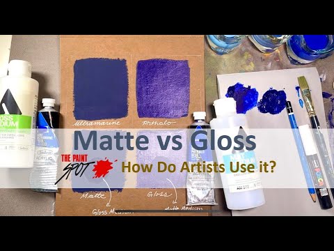 Matte Medium vs. Gloss Medium for Acrylic Glazing - Realistic Acrylic  Portrait School