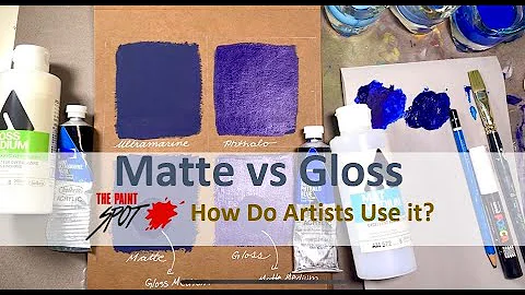 How Do Artists Use Matte vs Gloss?