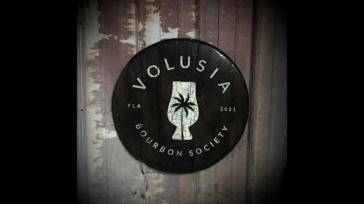 Volusia Bourbon Society Bourbon Barrel Head Sign