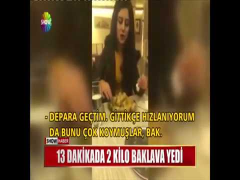 13 Dakikada 2 Kilo Baklava Yedi Youtube