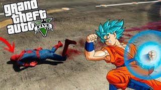 GOKU VS SPIDERMAN EN GTA 5 | SPIDERMAN ACABA CON LA CARA DESTROZADA | GTA 5  MODS - YouTube