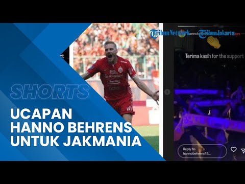 Ucapan Top Skor Sementara Persija Jakarta Hanno Behrens untuk The Jakmania: Terima Kasih