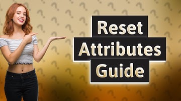 Can you reset all attributes cyberpunk?