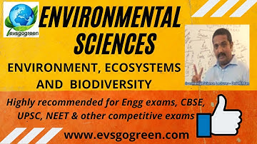 Environment,Ecosystems and Biodiversity full revision unit 1 evs