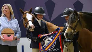 WIHS Grand Pony Champions Grace Stenbeck-Werner and Charlotte Morassutti