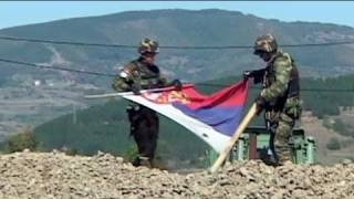 NATO demolish border barricade between Kosovo and Serbia - no comment