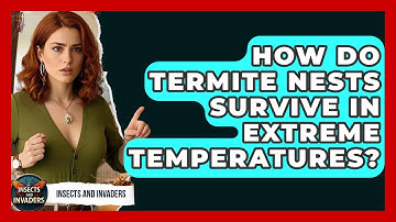 How Do Termite Nests Survive In Extreme Temperatures? - Insects and Invaders