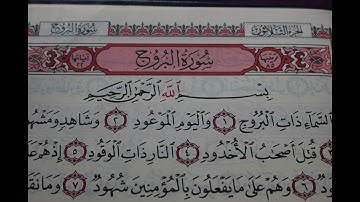 شهريار برهيزكار سورة البروج  سورة 85  عدد آياتها 22