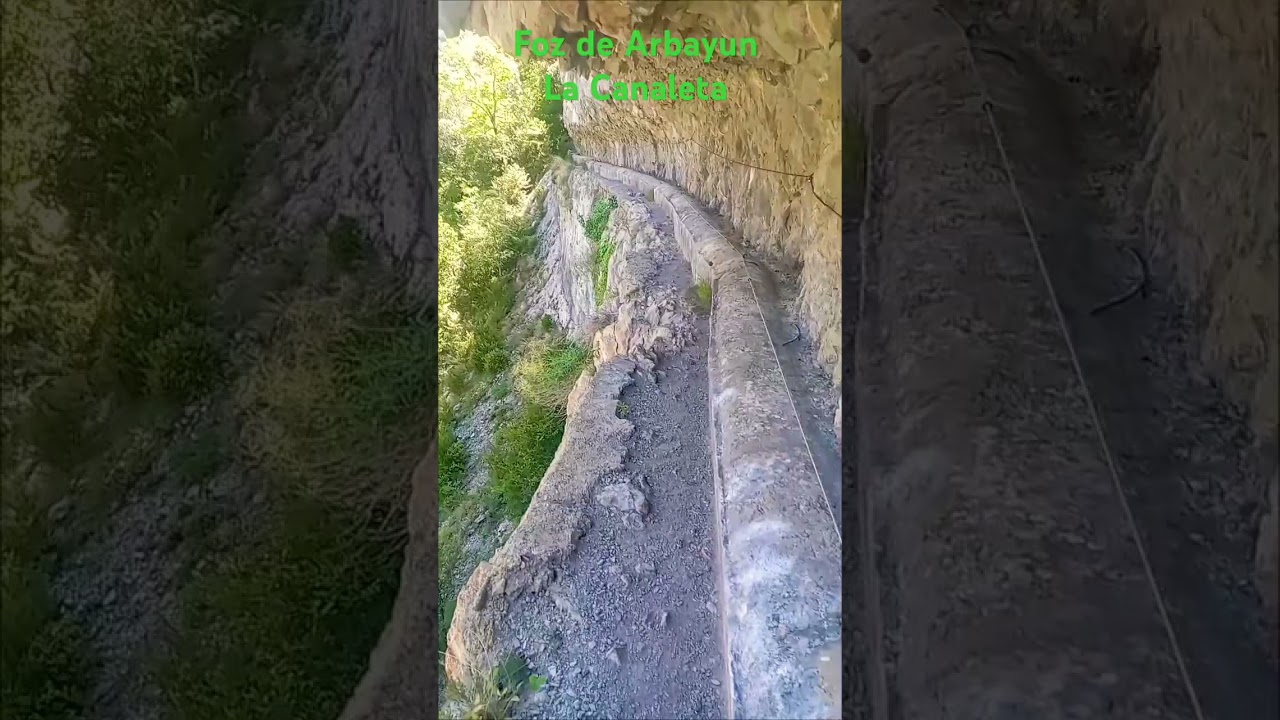 caminando por la Canaleta de la Foz de Arbayun/ Arbaiun en Usun ,Romanzado, Navarra
