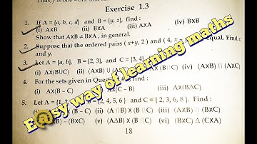CH.1 SETS EX 1.3 Q NO 2 AND 3 CLASS 10 SINDH TEXT BOARD