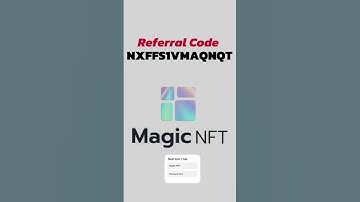 MAGIC NFT REFERRAL CODE UPDATE ✅ #magicnft #referralcode