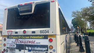 NJ TRANSIT BUS 88C 6034 GO TO NORTH BERGEN 91ST STREET VIA CENTRAL