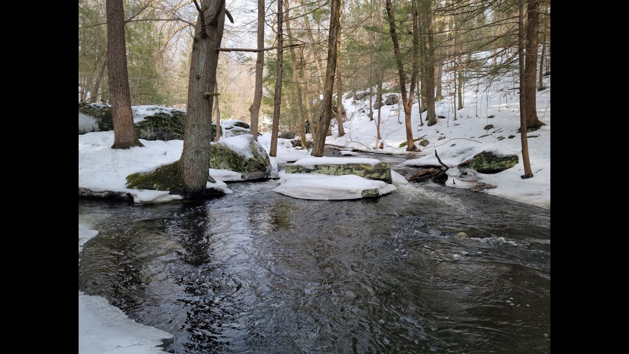 Hiking Icy Danforth Falls Massachusetts Edit - YouTube