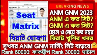 ANM GNM Counselling Seat Matrix 2023| ANM GNM Counselling process 2023 |ANM GNM Counselling date