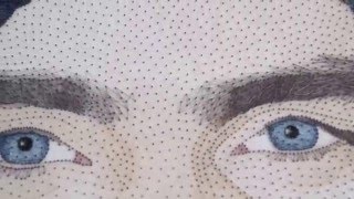 steps - string art portrait Ásgeir