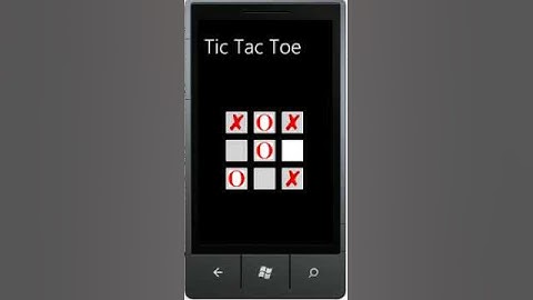 Tic Tac Toe - Windows Phone 7 Game