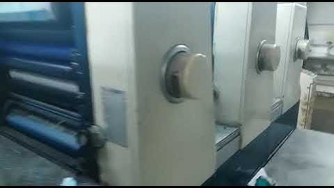 Working Video OF Komori Lithrone 526 Offset Printing Machine - 5 Color