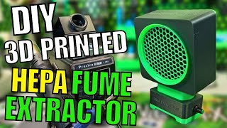 How To Make Your Own 3D Printed HEPA Fume Extractor - EASY! Soldering Fumes BE GONE!