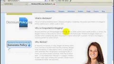 Adding a Disclosure Pollicy to Your Blog