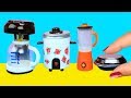 Minyatür Mutfak ve Ev Aletleri Nasıl Yapılır: Blender, Pilav Tenceresi, Izgara, Kahve Makinesi,vb