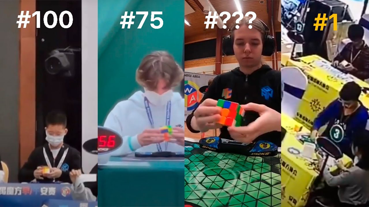 Top 100 Fastest Official 3x3 Singles