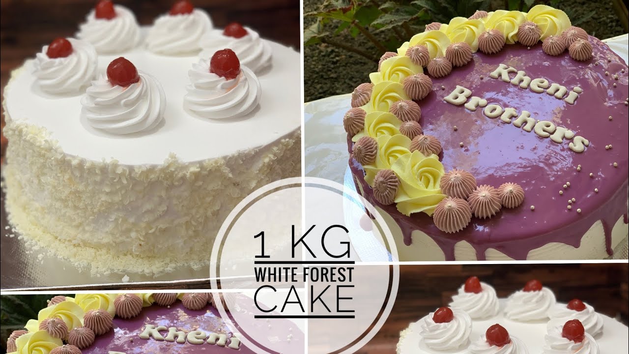 #whiteforestcake ഈസിയായി 1 kg വൈറ്റ് ഫോറസ്റ്റ് കേക്ക് ഉണ്ടാക്കാം