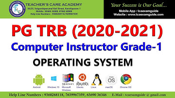 PG TRB (2020-2021) : Computer Instructor Grade-1(Operating Systems)
