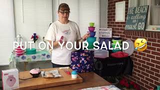 Dash Mini Griddle | Italian Chicken | Tupperware®️ Salad on the Go and Falling For Floral Lunch Set