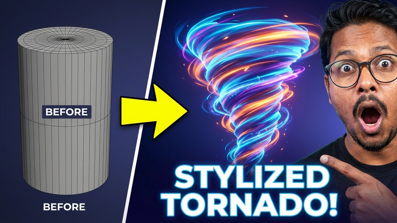 Stylized Tornado Mesh in Maya - YouTube