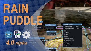 Rain Puddle Shader - Godot 4.0 - Visual Shader