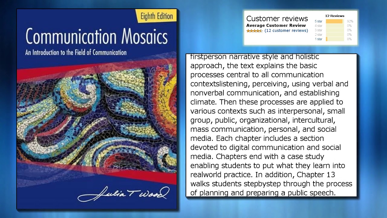 Communication Mosaics: An Introduction to the Field of 