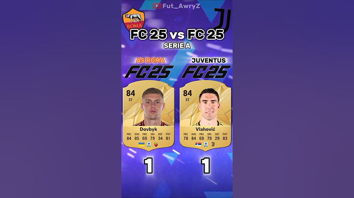 As Roma vs Juventus in FC25 #fyp #viral #shorts #asroma #roma #juventus #eafc #eafc25 #fc25