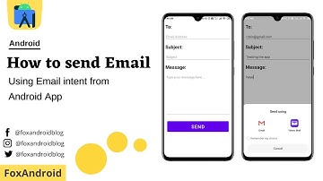 How to Send an Email via Intent || Email Intent || Android Studio Tutorial