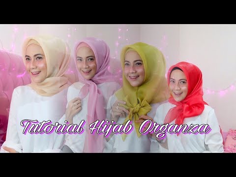 4 Style Simple Hijab Organza Square || by Rya Thamrin 4 Style Simple Hijab Organza Square || by Rya Thamrin